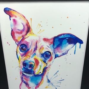 Colorful Chihuahua Terrier Art Print 11x14 inch